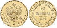 20 markkaa 1891 year