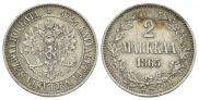 2 markkaa 1865 year