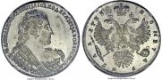 1 rouble 1733 year