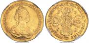 10 roubles 1780 year