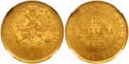 10 markkaa 1878 year