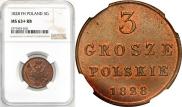 3 grosze 1828 year