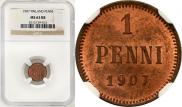 1 penni 1907 year