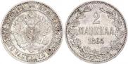2 markkaa 1865 year
