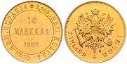 10 markkaa 1882 year