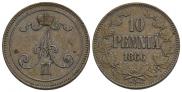 10 pennia 1866 year