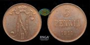 5 pennia 1911 year