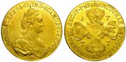 10 roubles 1777 year