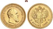5 roubles 1889 year
