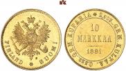 10 markkaa 1881 year