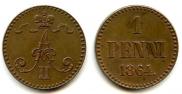 1 penni 1864 year