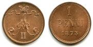 1 пенни 1873 года
