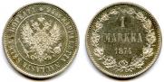 1 markka 1874 year