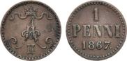 1 penni 1867 year