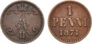 1 пенни 1871 года