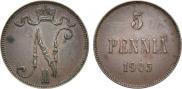 5 pennia 1905 year