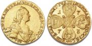 10 roubles 1773 year