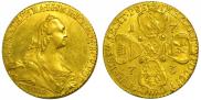 10 roubles 1773 year