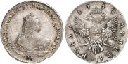 1 rouble 1750 year