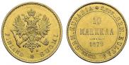 10 markkaa 1879 year