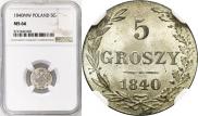 5 groszy 1840 year