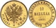 10 марок 1881 года