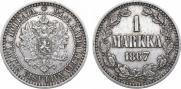 1 markka 1867 year