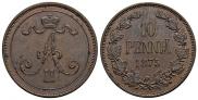10 pennia 1875 year