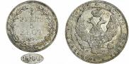 3/4 рубля - 5 злотых 1840 года