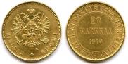 20 markkaa 1910 year