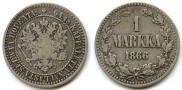 1 markka 1866 year