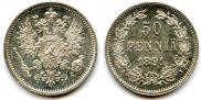 50 pennia 1891 year