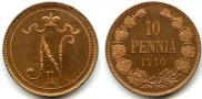 10 pennia 1910 year
