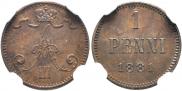 1 penni 1881 year