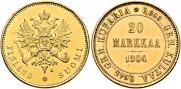 20 markkaa 1904 year