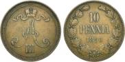 10 pennia 1890 year