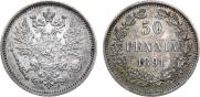 50 pennia 1891 year