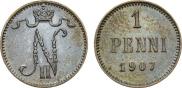 1 penni 1907 year
