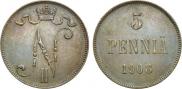 5 пенни 1908 года
