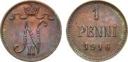 1 penni 1916 year