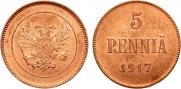 5 pennia 1917 year