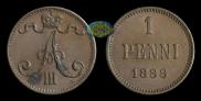 1 пенни 1888 года
