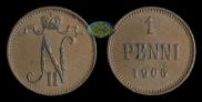 1 пенни 1906 года