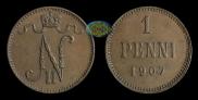 1 penni 1907 year