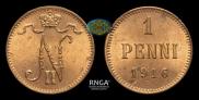 1 penni 1916 year