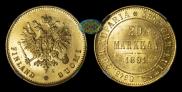 20 markkaa 1891 year