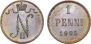1 penni 1905 year