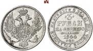 3 roubles 1844 year