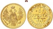 5 roubles 1850 year