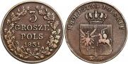 3 grosze 1831 year
